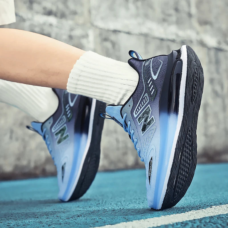 Sports Shoes for Men Mesh Breathable Comfortable Outdoor Sports Trendy Lace-up Sneakers 2025 New Casual Running Shoes for Man