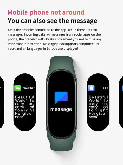2025 Fitness Watch: Color Display, Step Tracker, Multi-Sport, Message Notifications, Remote Camera/Music Band