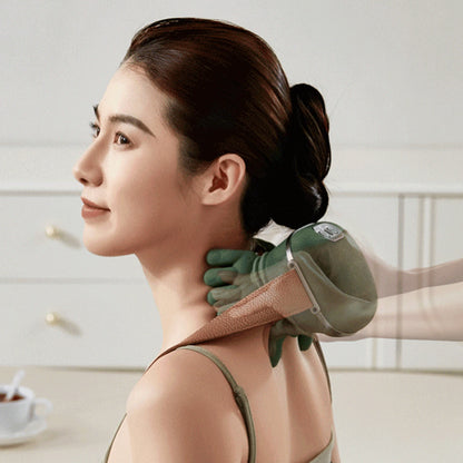 “Flexoora Heated Neck & Shoulder Massager – Gym Fitness Body Electric Kneading‑Pillow 3 Mode”