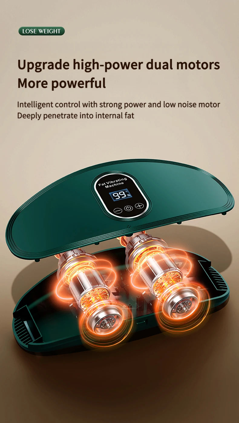 “Flexoora Hot Compress & Fat‑Burn Massage Belt – Gym Fitness Body USB Slimming Vibra Band”