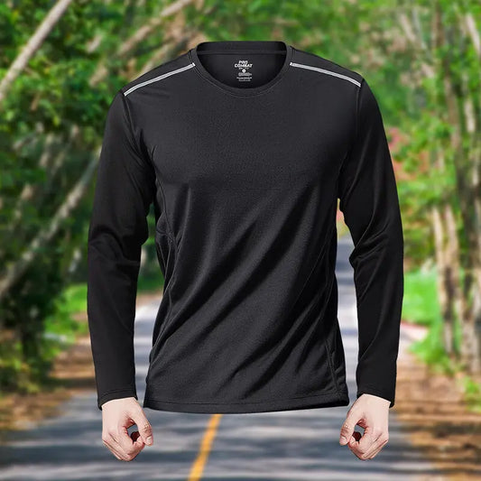 “Flexoora Men’s Quick‑Dry Long‑Sleeve Training Tee”