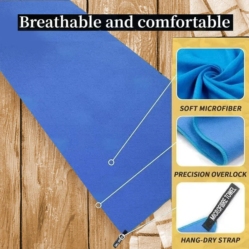 Quick-Drying Sports Towel 40x80CM Blue Grey Green Orange Swimming Gym Fitness Camping Running Beach Washcloth Towels