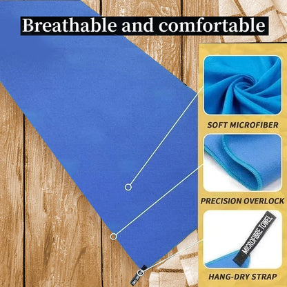 Quick-Drying Sports Towel 40x80CM Blue Grey Green Orange Swimming Gym Fitness Camping Running Beach Washcloth Towels