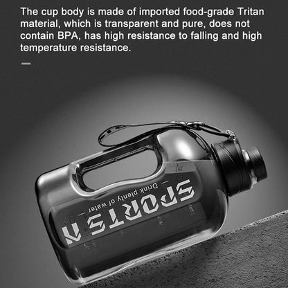 Large Capacity 2 Liter Water Bottle Sports Gym Water Kettle Camping Travel BPA Free Drinking Bottles  Portable Plastic Space Cup