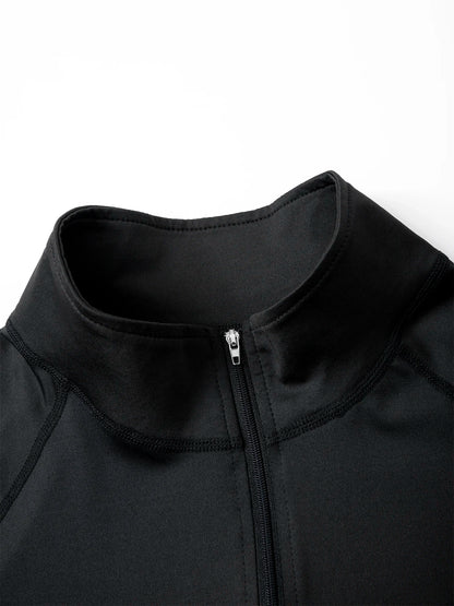 “Flexoora Men’s Quick‑Dry Slim Long‑Sleeve Training Tee – Autumn Sportswear”