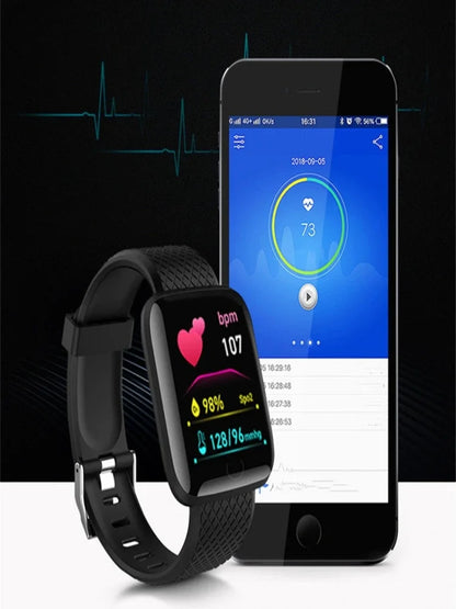 Smart Watch 1.44-inch Y68 Sport Wristband Running Fitness Monitor Track Heart Rate Message Remind Men Smartwatch Woman Clock