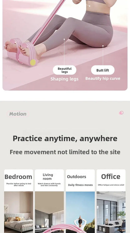 “Flexoora Elastic Bands Set – Gym Fitness Body Tension Ropes for Home Ab & Belly Workout”