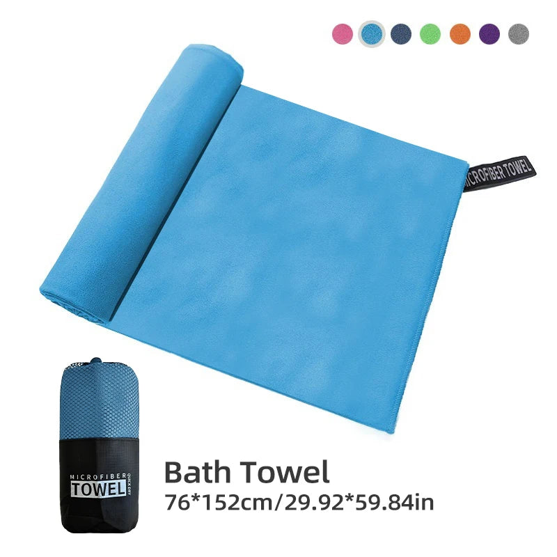 Microfiber Quick Dry Gym Towel Silver ION OdorFree Absorbent Fiber Fast Drying Workout Gear for Body Sweat Working Out Towels