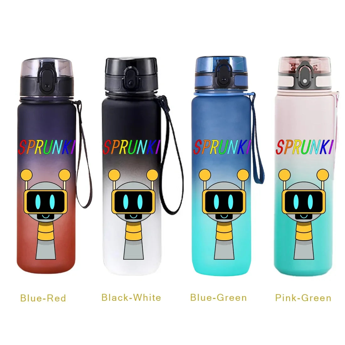 650ML Sprunki Sports Water Cup Portable Fitness Drink Bottle Kettle Outdoor Travel Office Jugs Shaker Drink Bottle Game Gifts
