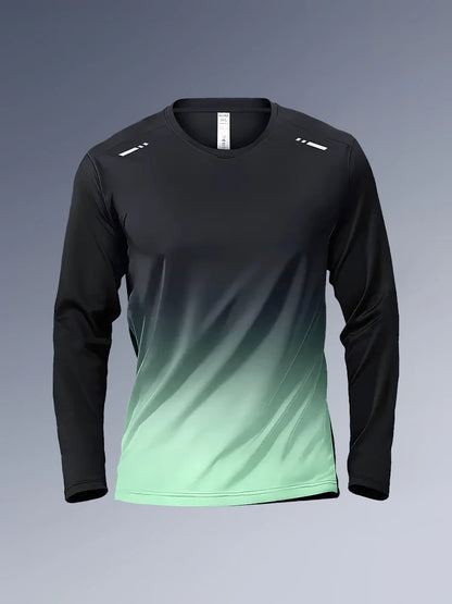 “Flexoora Men’s Quick‑Dry Long‑Sleeve Training Tee”