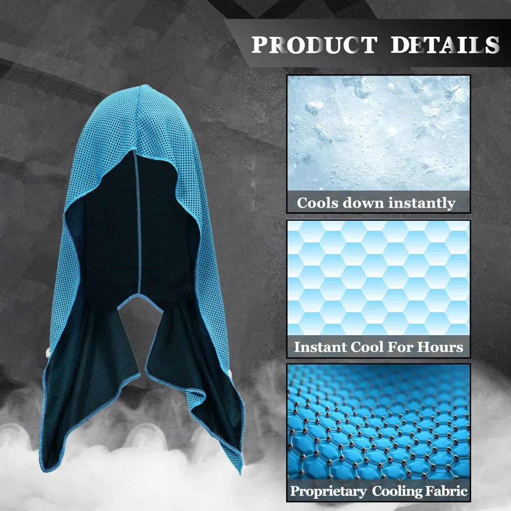 Sports Cooling Gym Towels Hair Quick Drying Hand Wrap Water Absorption Outdoor Travel Gymnastics Cool Sweat Portable Towel Hat