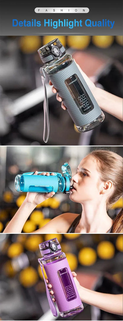 Sport Water Bottles BPA Free Portable Leak-proof Drop-proof Large Capacity Outdoor Travel Kettle Plastic Drink Water Bottle