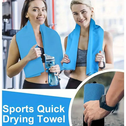 Compact Pocket-Sized Microfiber Towel – Super Absorbent & Fast-Drying for Gym, Yoga, Travel