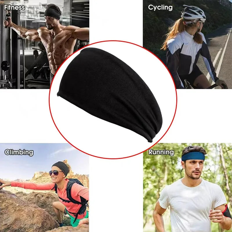 “Flexoora Sweat‑Absorbing Sports Headband – Gym Fitness Body Running & Yoga Band”