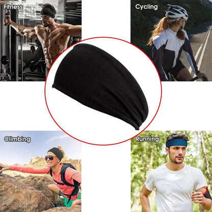 “Flexoora Sweat‑Absorbing Sports Headband – Gym Fitness Body Running & Yoga Band”