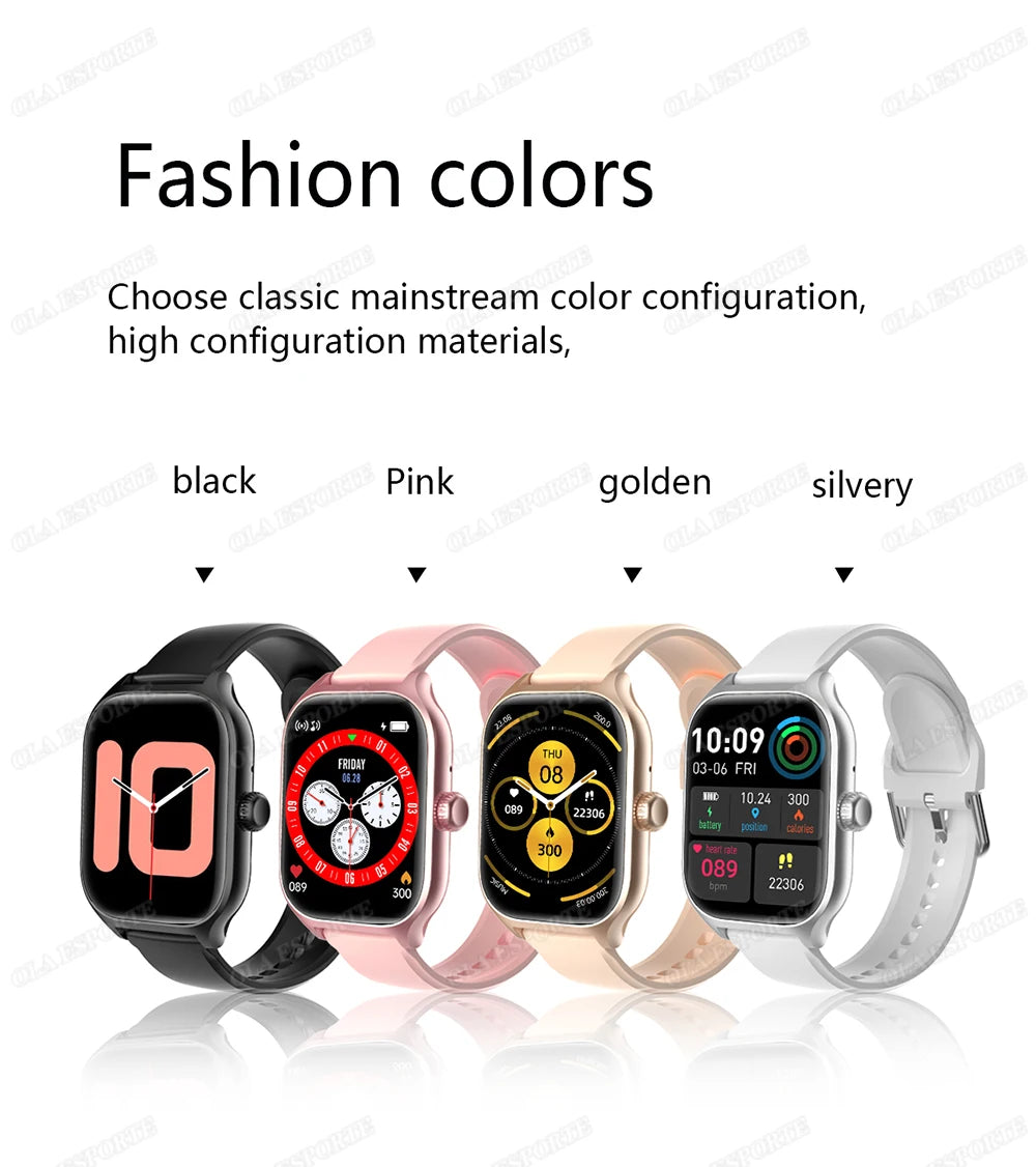 2025 New Smart Watch Men Women Gift Full Touch Screen Digital Sport Fitness Message Watches Bluetooth Call Smartwatch Wristwatch
