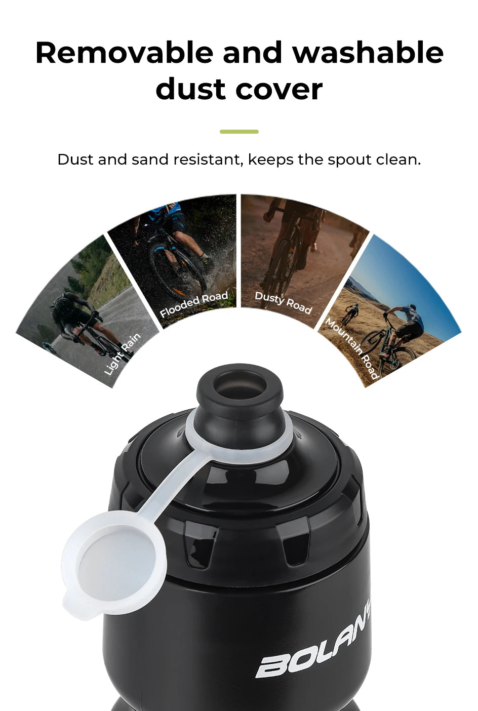 BOLANY 750ML Sports Bottle Ultralight Transparent Plastic Kettle with lid Portable Bottle Squeeze Drinking Cycling Supplie