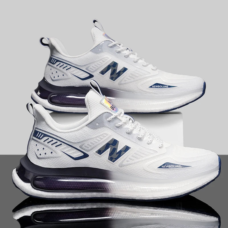 Sports Shoes for Men Mesh Breathable Comfortable Outdoor Sports Trendy Lace-up Sneakers 2025 New Casual Running Shoes for Man