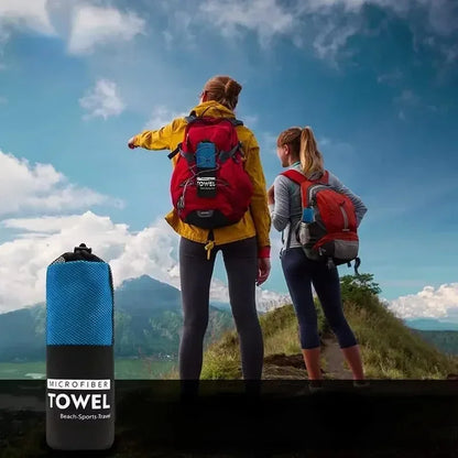Compact Pocket-Sized Microfiber Towel – Super Absorbent & Fast-Drying for Gym, Yoga, Travel