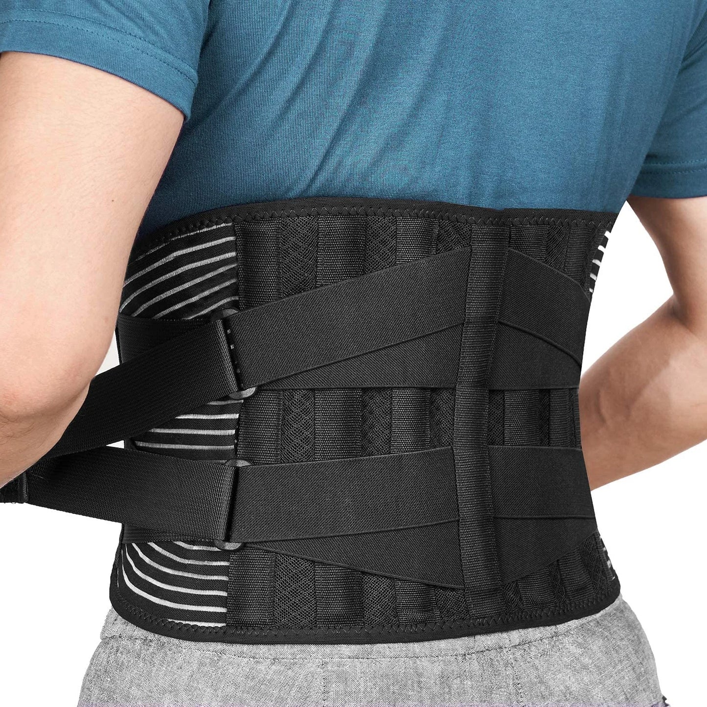 “Flexoora Lumbar Support Back Brace – Gym Fitness Body Breathable Decompression Belt for Sciatica & Scoliosis”