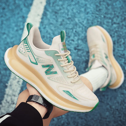 Sports Shoes for Men Mesh Breathable Comfortable Outdoor Sports Trendy Lace-up Sneakers 2025 New Casual Running Shoes for Man