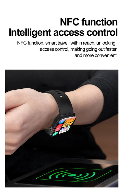 2025 New 1.95 Inch Ultra HD Smart Watch Men For OPPO GPS Tracking Bluetooth Call NFC Heart Rate Sports Fitness Women Smart Watch