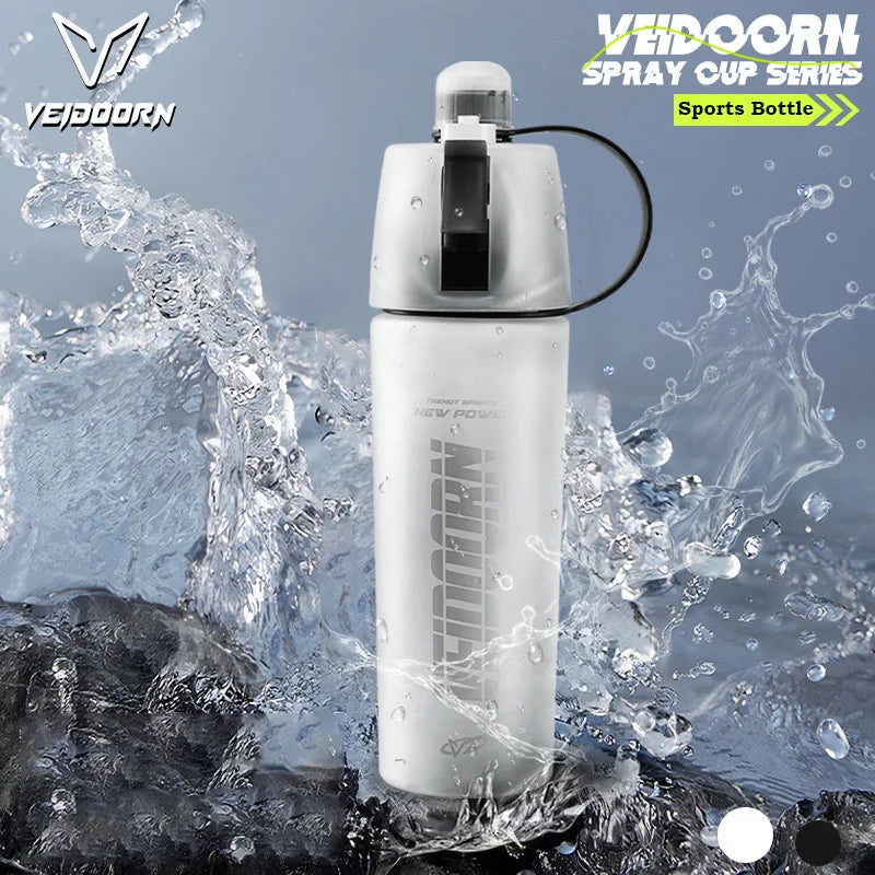 New Sports Water Bottle with Fine Mist Spray Leak-Proof Design Ideal for Cycling Running Gym BPA Free Portable Sports Kettle