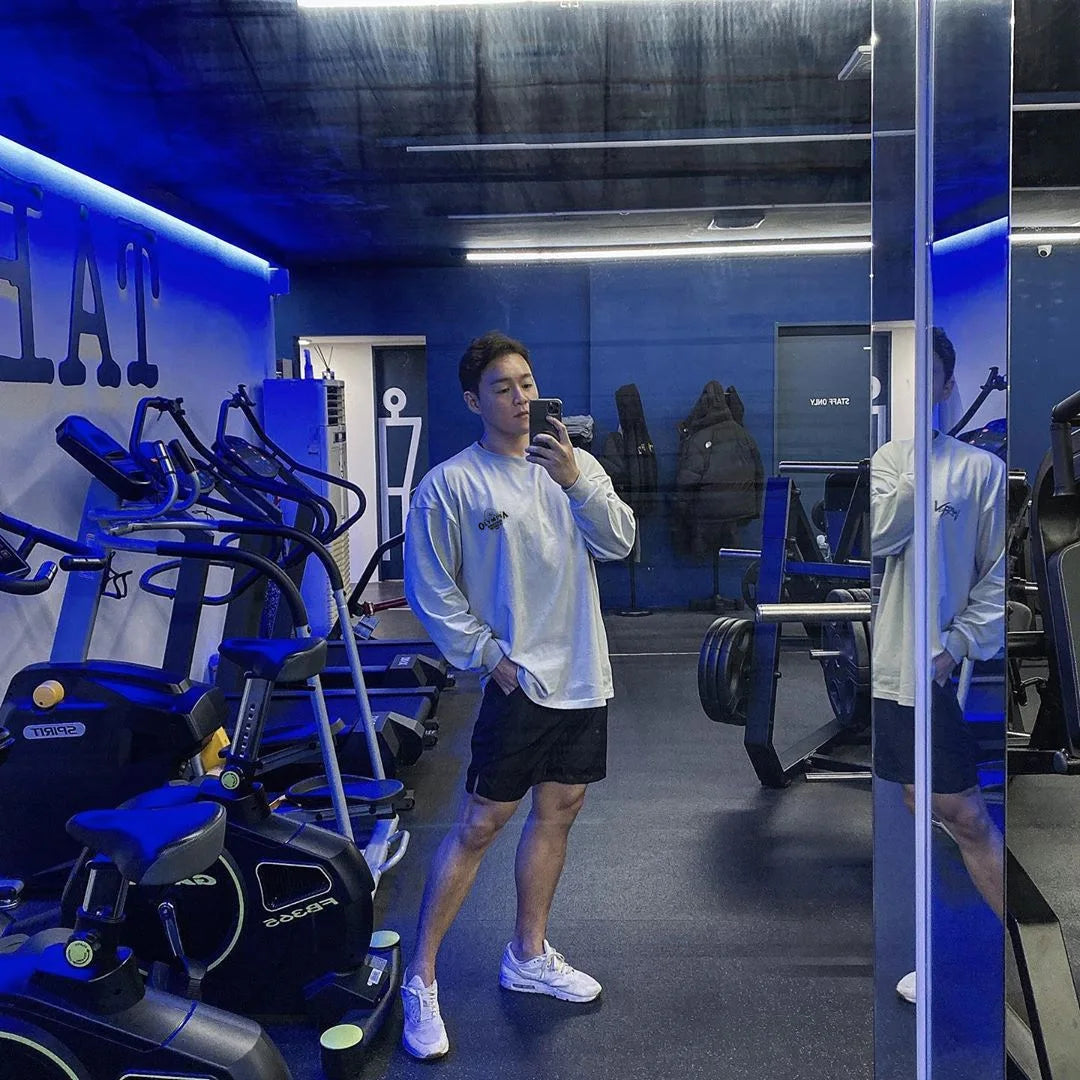 “Flexoora Men’s Bodybuilding Long‑Sleeve Tee – Gym & Street Style”