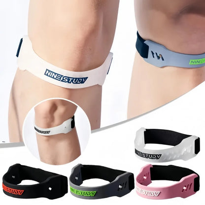 “Flexoora Adjustable Patella Strap – Gym Fitness Body Silicone Shock‑Absorbing Knee Support for Running & Basketball”