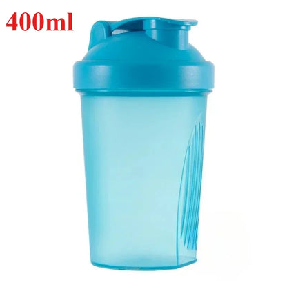 Sports Shaker Protein Bottle with steel Ball Powder Shake Cup Water Bottle Plastic Mixing Cup Body Building Exercise Bottle