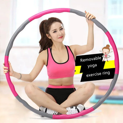 “Flexoora Detachable Pilates Hoop – Gym Fitness Body 9/8/7‑Tube Slimming Waist Trainer”