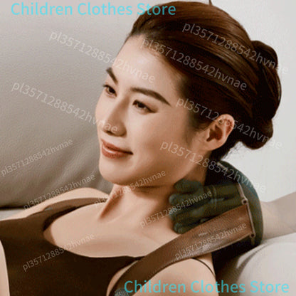 “Flexoora Heated Neck & Shoulder Massager – Gym Fitness Body Electric Kneading‑Pillow 3 Mode”