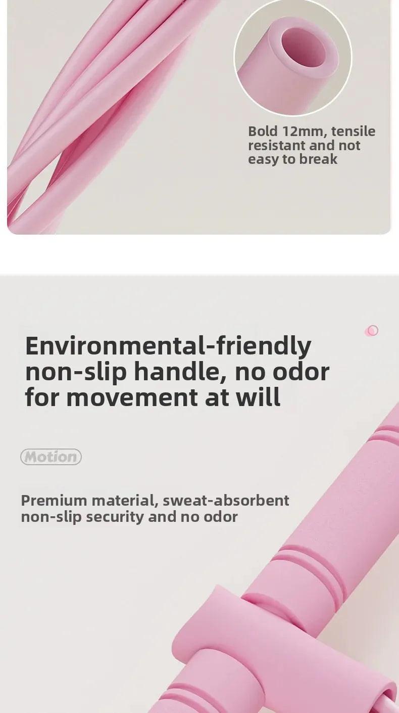 “Flexoora Elastic Bands Set – Gym Fitness Body Tension Ropes for Home Ab & Belly Workout”