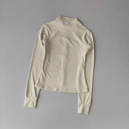 “Flexoora Women’s Windproof High‑Collar Training Jacket”