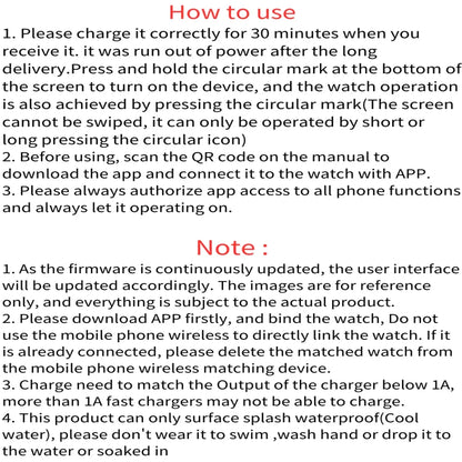 Smart Watch 1.44-inch Y68 Sport Wristband Running Fitness Monitor Track Heart Rate Message Remind Men Smartwatch Woman Clock