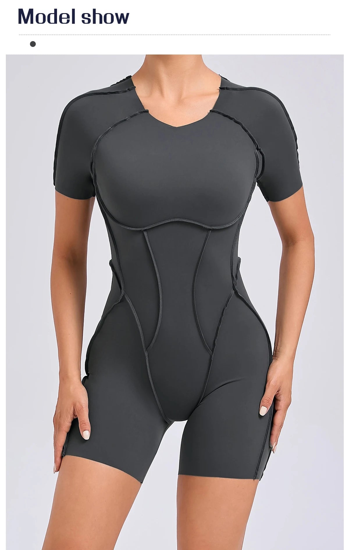 “Flexoora Women’s Backless Scrunch Booty Short Jumpsuit – Gym & Yoga”