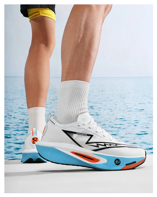 Carbon Board Running Shoes – Breathable Lightweight Marathon Sneakers