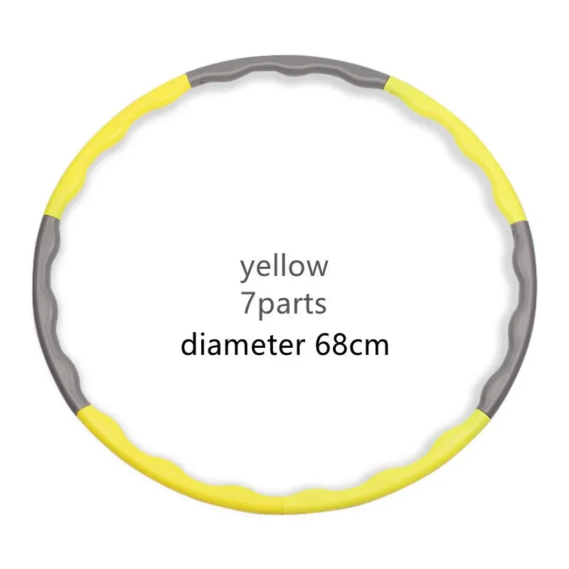 “Flexoora Detachable Pilates Hoop – Gym Fitness Body 9/8/7‑Tube Slimming Waist Trainer”