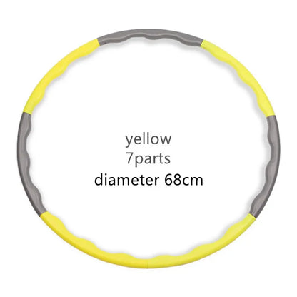 “Flexoora Detachable Pilates Hoop – Gym Fitness Body 9/8/7‑Tube Slimming Waist Trainer”