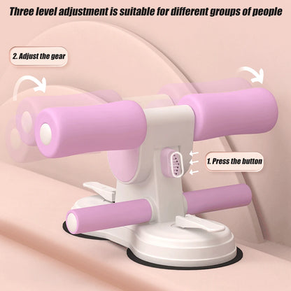 “Flexoora Portable Sit‑Up Bar – Gym Fitness Body Adjustable Foot Holder & Dual Suction Cups”