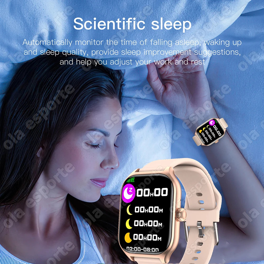 2025 New Smart Watch Men Women Gift Full Touch Screen Digital Sport Fitness Message Watches Bluetooth Call Smartwatch Wristwatch