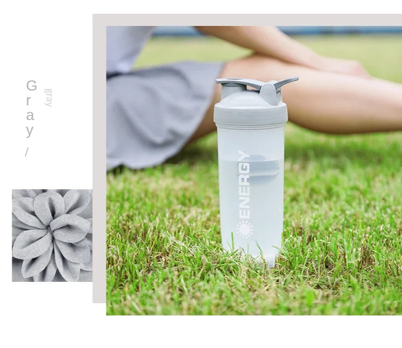 500/700ml Portable Shaker Bottle with Stirring Ball Is Perfect for Protein Shakes and Pre-workout Water Bottles without BPA