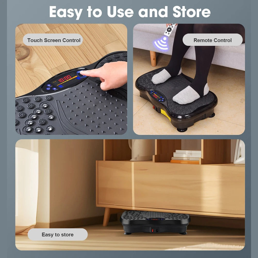 “Flexoora Vibration Plate – Gym Fitness Body Bluetooth & Adjustable Speed Full‑Body Shaker Platform”