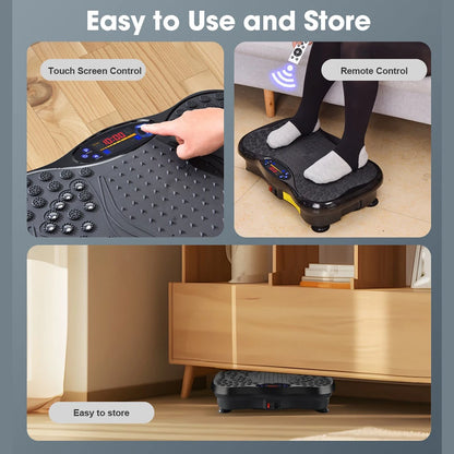 “Flexoora Vibration Plate – Gym Fitness Body Bluetooth & Adjustable Speed Full‑Body Shaker Platform”