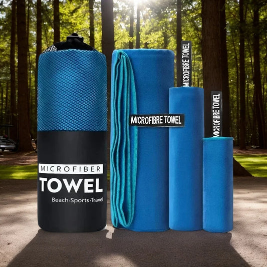Compact Pocket-Sized Microfiber Towel – Super Absorbent & Fast-Drying for Gym, Yoga, Travel