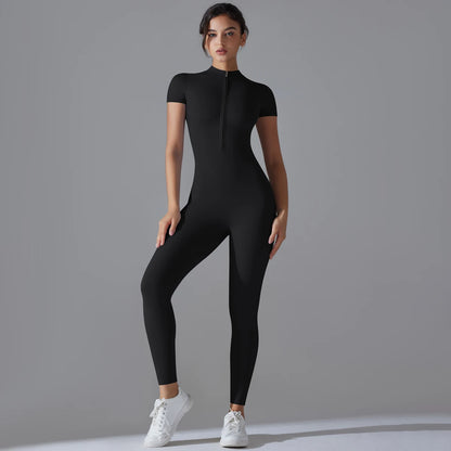 “Flexoora Women’s Quick‑Dry Breathable Fitness Bodysuit”