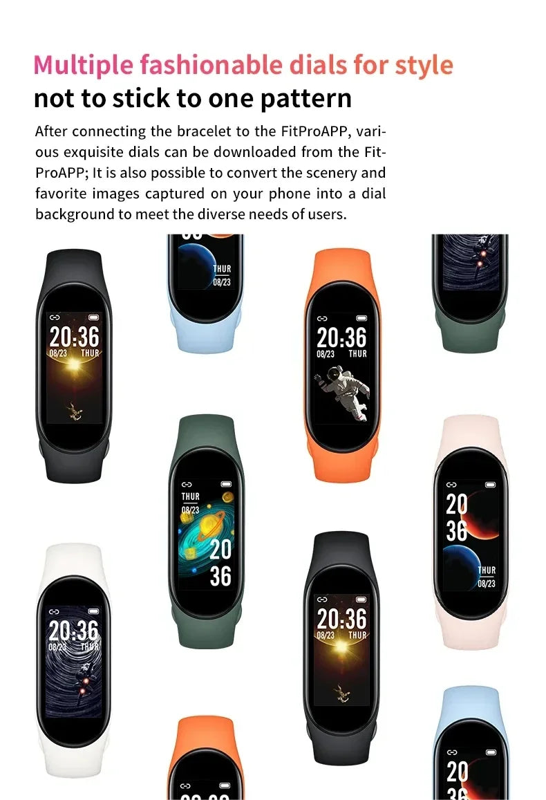 2025 Fitness Watch: Color Display, Step Tracker, Multi-Sport, Message Notifications, Remote Camera/Music Band