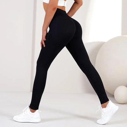 “Flexoora Women’s High‑Waist Quick‑Dry Hip‑Lift Leggings”