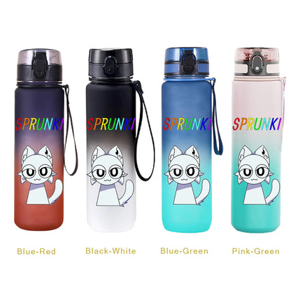 650ML Sprunki Sports Water Cup Portable Fitness Drink Bottle Kettle Outdoor Travel Office Jugs Shaker Drink Bottle Game Gifts