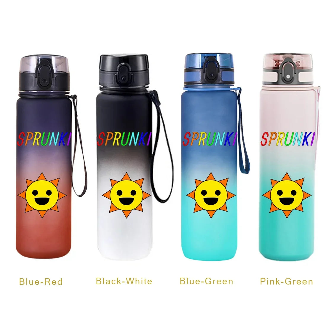 650ML Sprunki Sports Water Cup Portable Fitness Drink Bottle Kettle Outdoor Travel Office Jugs Shaker Drink Bottle Game Gifts